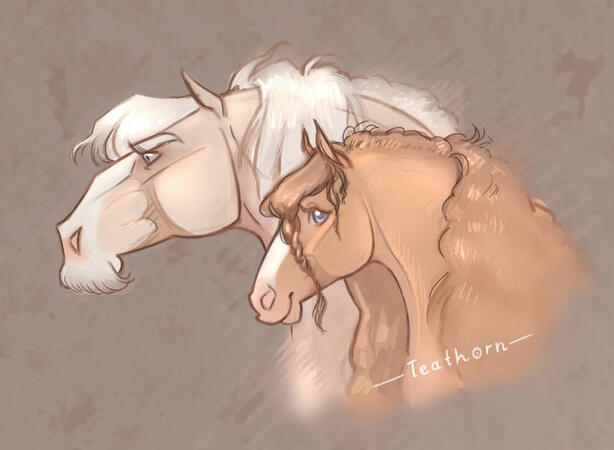 2x sketchy headshot&#39;s + gradient