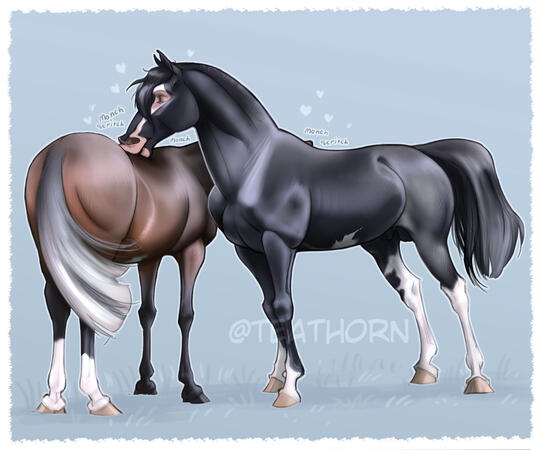 2x fullbody renders + gradient bg